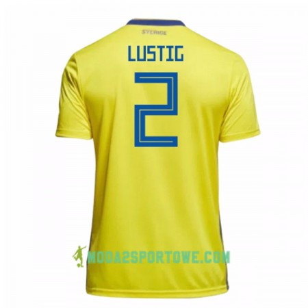 Koszulka Szwecja Lustig 2 Mistrzostwa Świata 2018 Domowe Stroje Piłkarskie